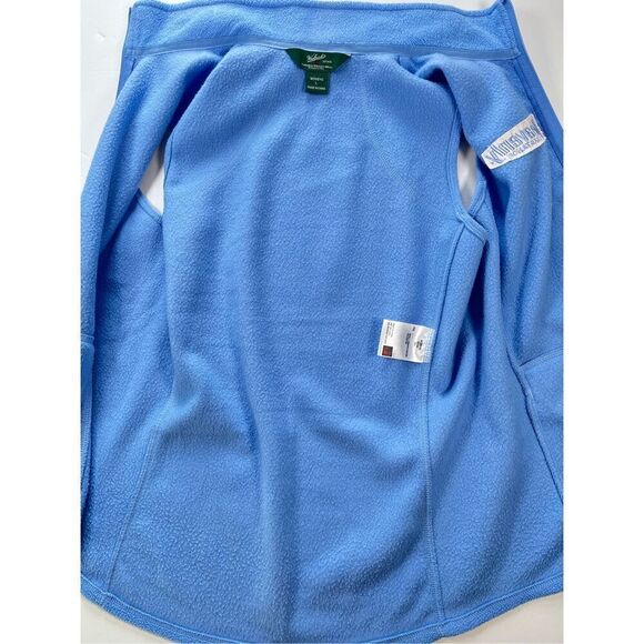 Woolrich Vintage 90's Fleece Vest Womans Large Heavenly Lake Tahoe Embroidered - Picture 4 of 9